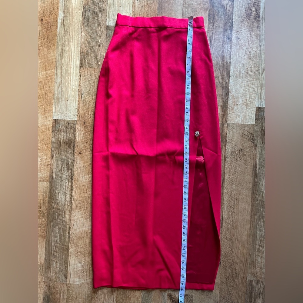 Source Unknown Red Maxi Pencil Skirt For Night Out - image 5